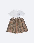 Burberry - Šaty pro dívku - Bílá