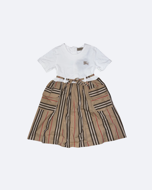 Burberry - Šaty pro dívku - Bílá