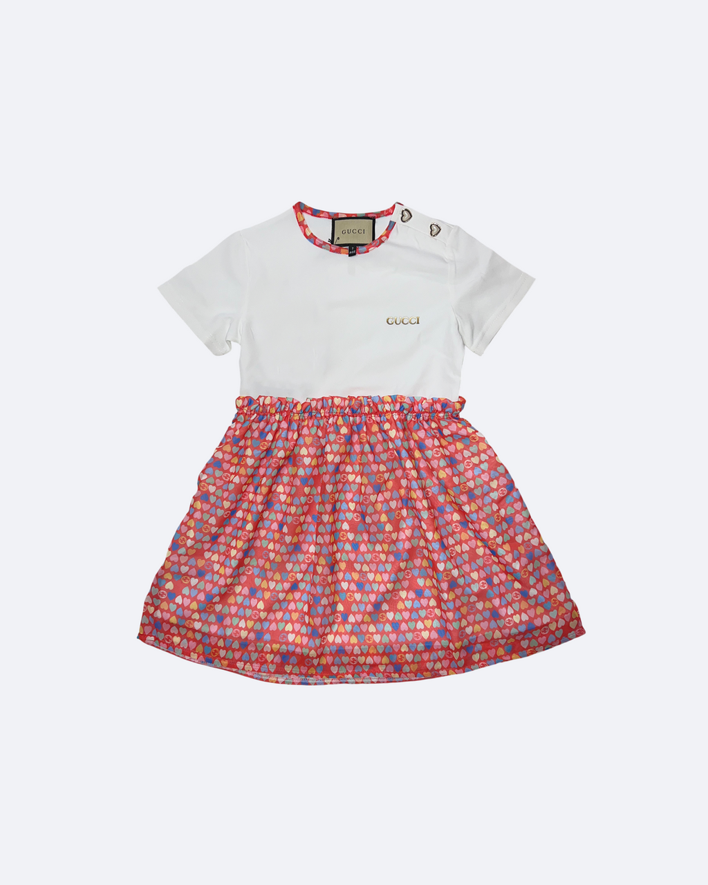 Gucci - Šaty pro dívku - růžová/bílá