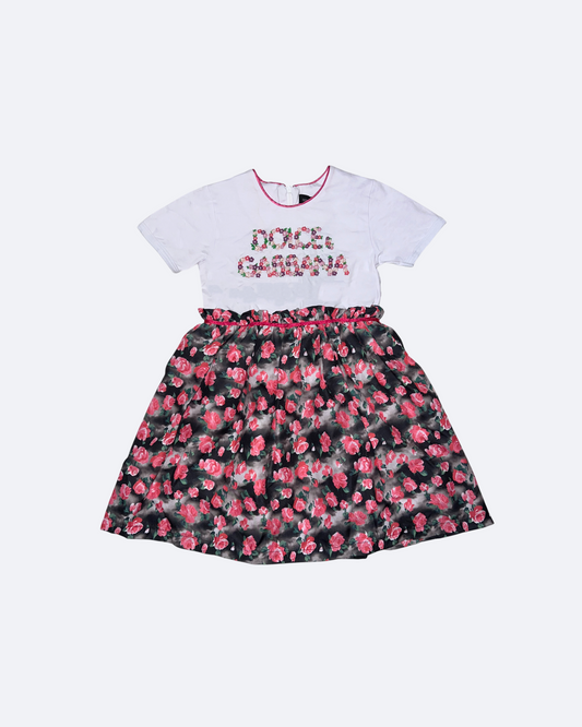 Dolce & Gabbana - Šaty s růžemi pro dívku