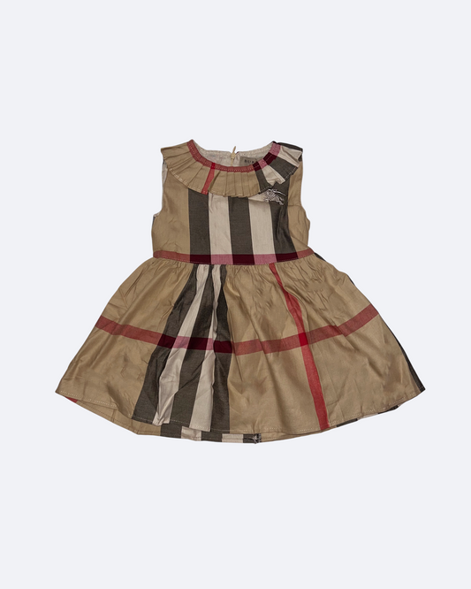 Burberry - šaty s károvaným vzorem pro dívky