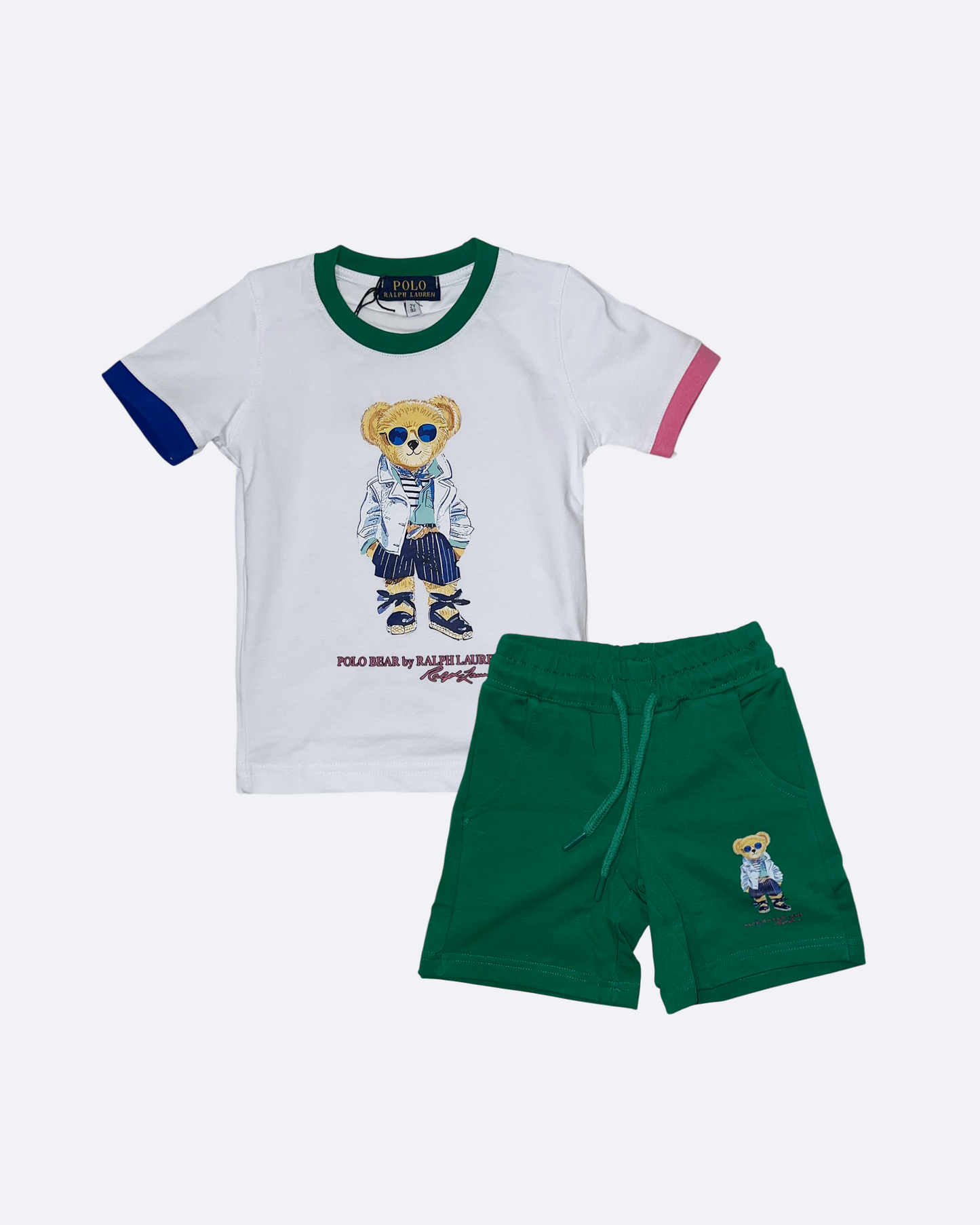 POLO Bear – Set pro dívky – bílá/zelená