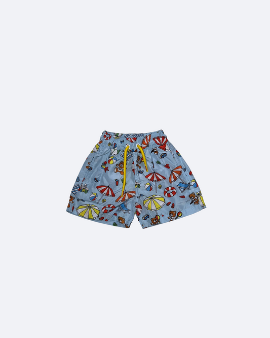 Moschino - Plážové plavky pro chlapce - modré