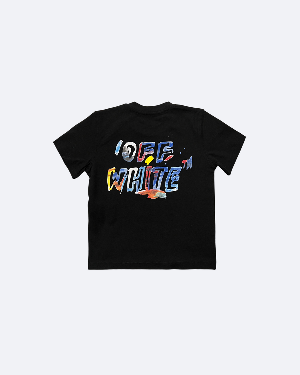 Off-White - Chlapecké tričko s logem Brush