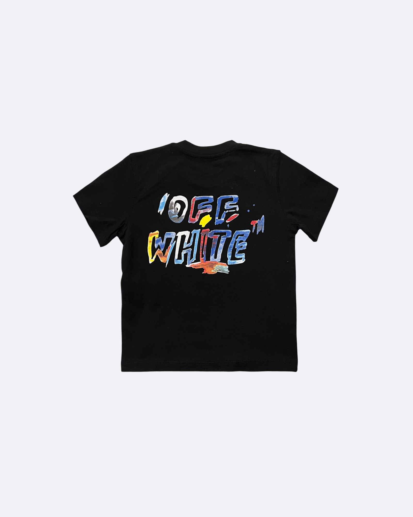 Off-White - Chlapecké tričko s logem Brush