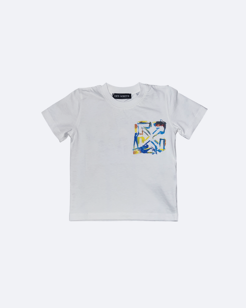 Off-White - Chlapecké tričko s logem Brush