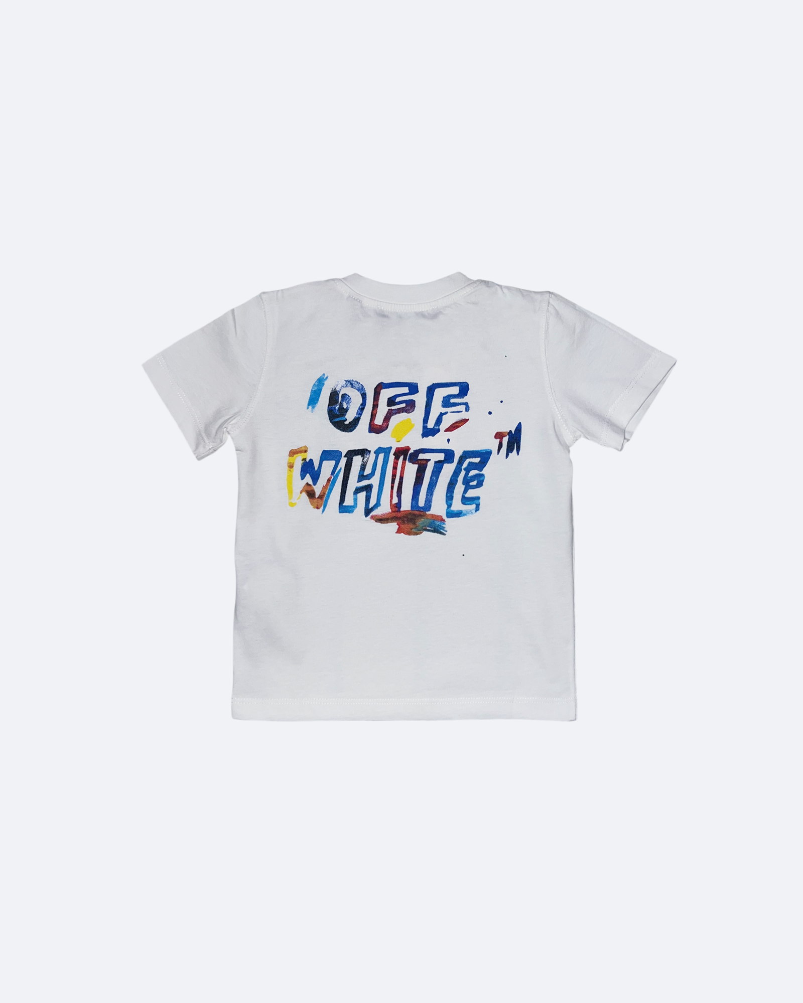 Off-White - Chlapecké tričko s logem Brush