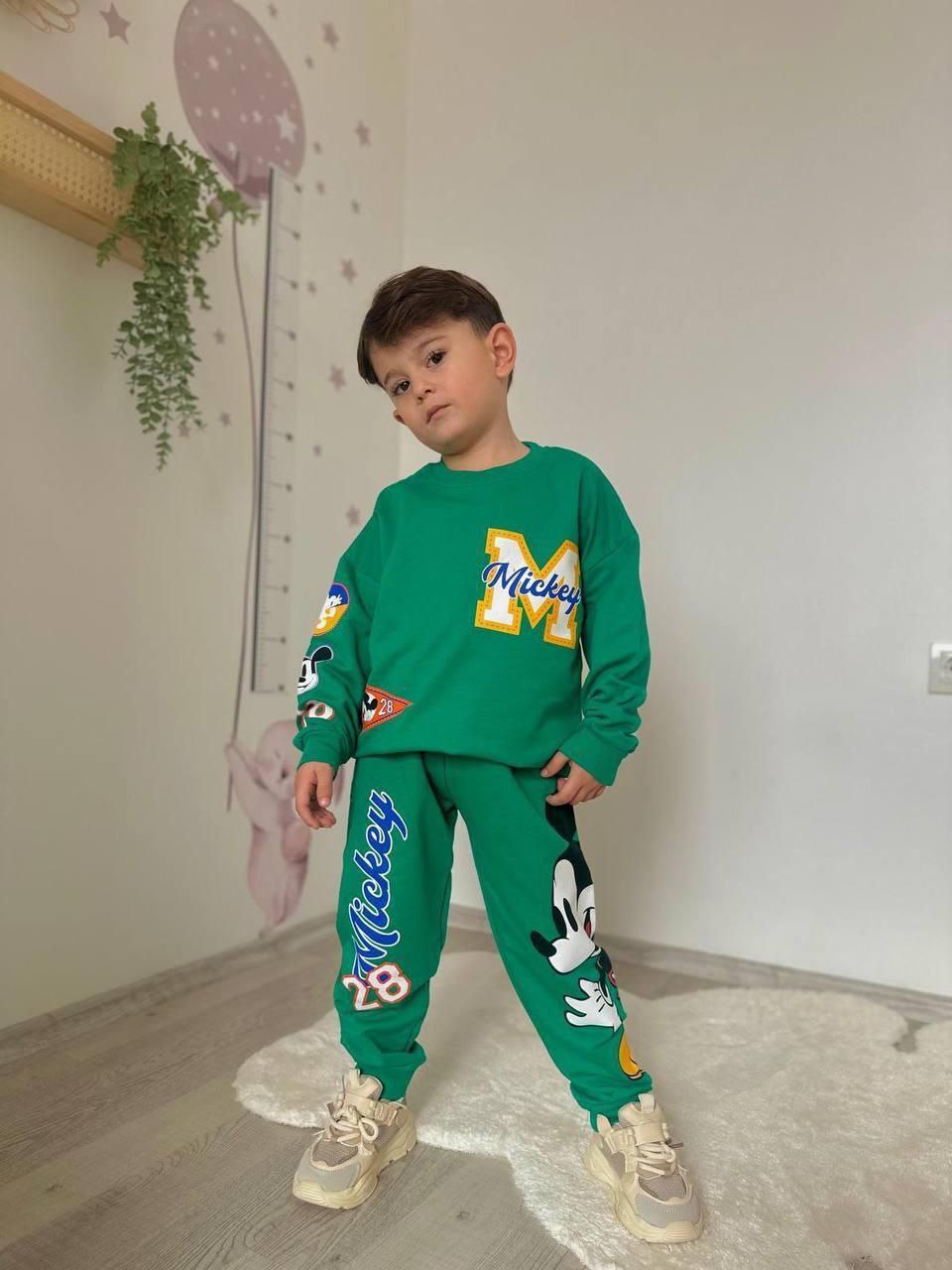 Mickey - souprava pro chlapce - zelená