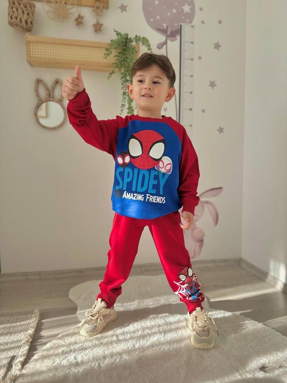 Spidey - souprava pro kluka - červená/modrá