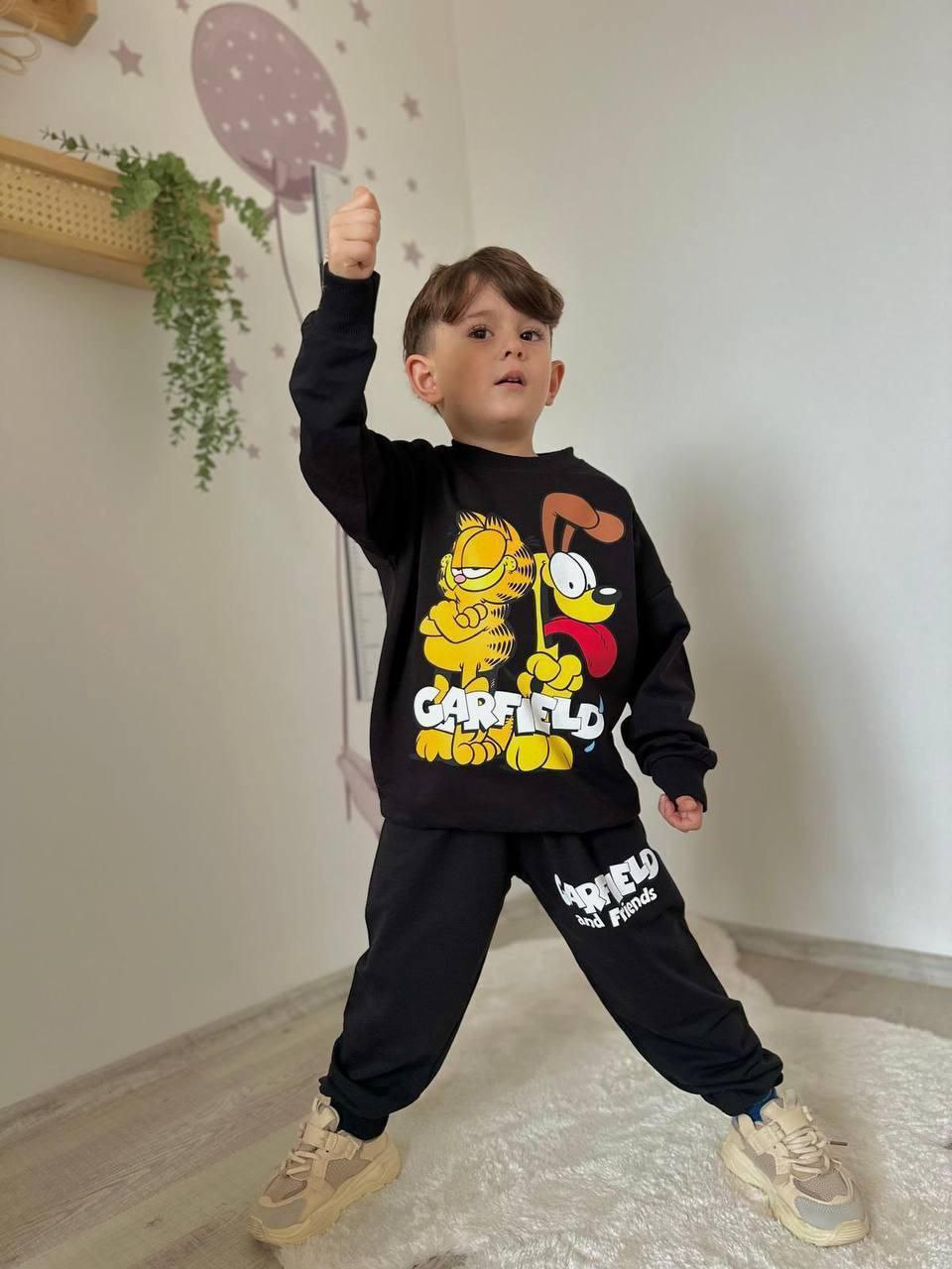 Garfield – souprava pro chlapce – černá
